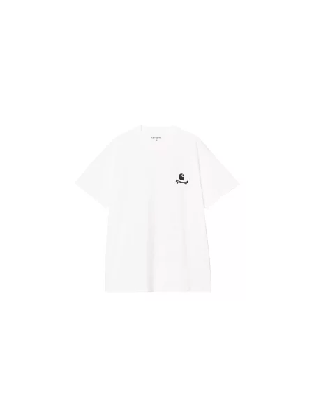 Carhartt WIP S/S C Logo Archive T-Shirt Mężczyźni Koszulki Carhartt WIP Size: M biały