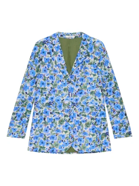 Sacou Maliparmi cu model floral cu imagine albastru