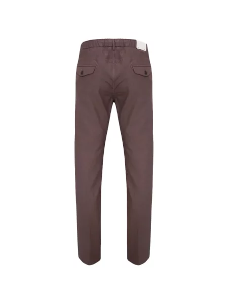 Pantaloni Eleventy cu cordon maro