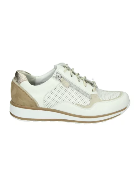 Sneakersy Durea zamszowe białe