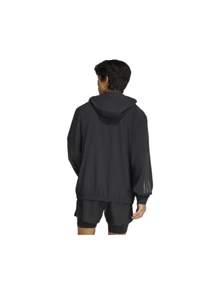 Geacă Adidas alergare negru