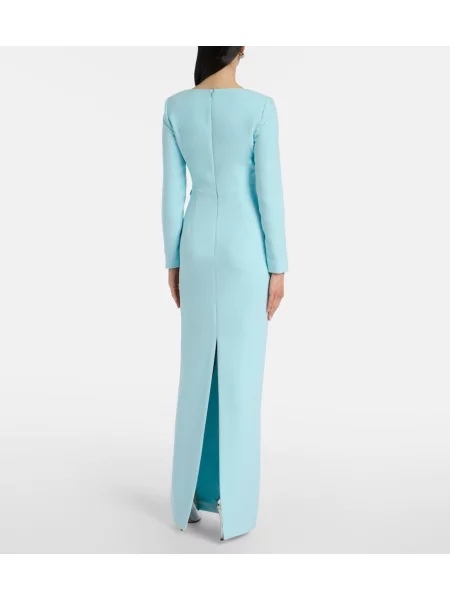 Rochie Roland Mouret cu model floral verde