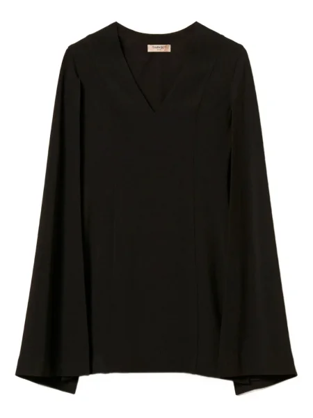 Rochie Twinset cu decolteu în V de costum negru