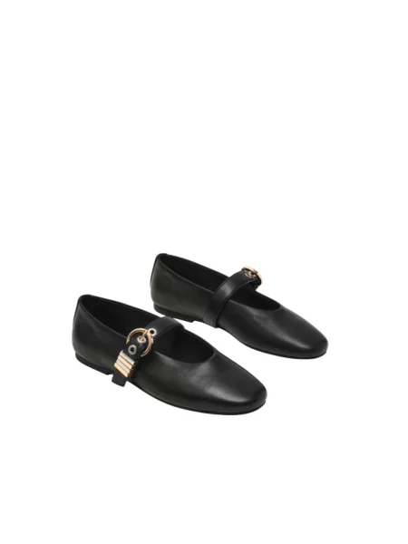 Balerinki Steve Madden skórzane czarne