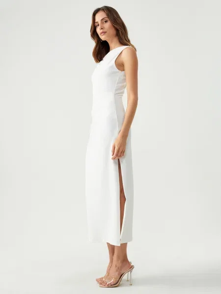 BWLDR Rochie KEIR' alb