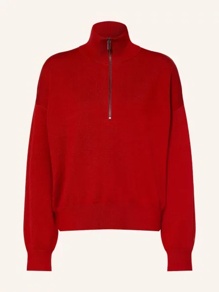 Darling Harbour Sweter Typu Troyer rot czerwony