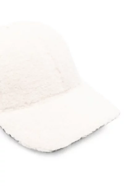 Bouclé șapcă Karl Lagerfeld cu broderie alb