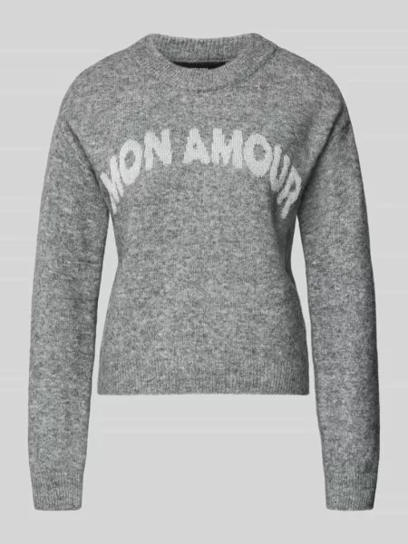 Sweter z dzianiny o kroju regular fit z dodatkiem model ‘AMOREMIO’ Vero Moda