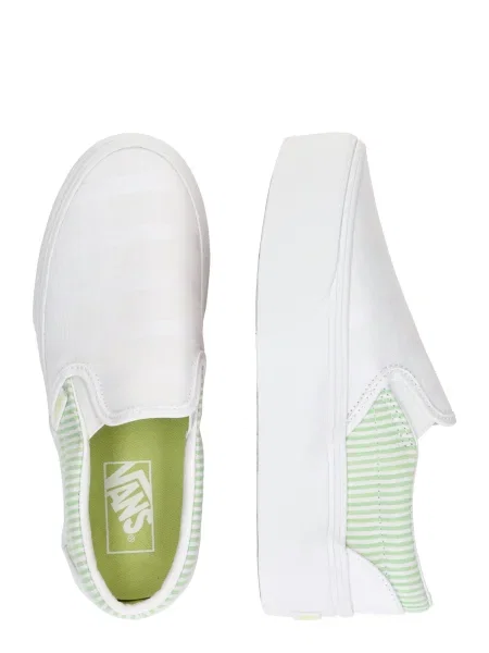 VANS Slip-on obuv zelená biela
