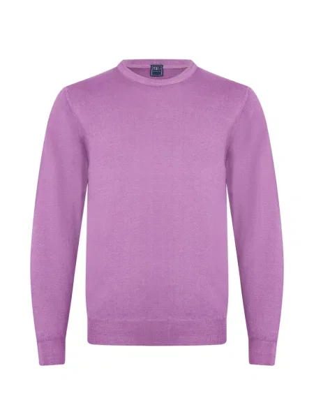 Pulover Fedeli cu decolteu rotund violet
