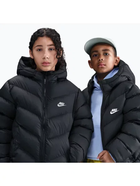 Gyerek kabát Nike Sportswear All Day Play black/white. Méret: fehér