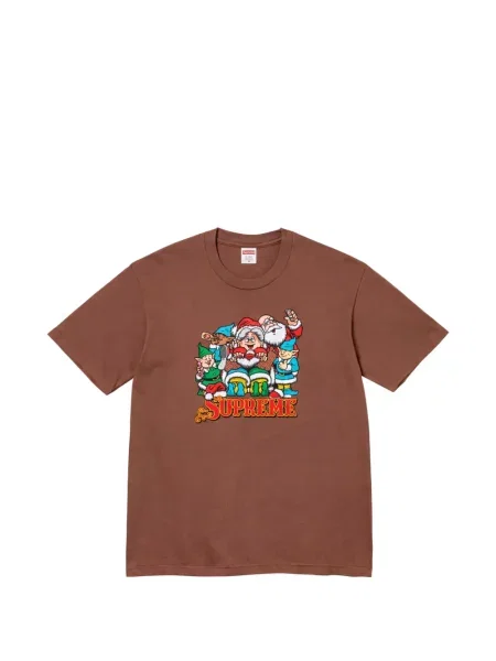 Tricou Supreme cu decolteu rotund maro