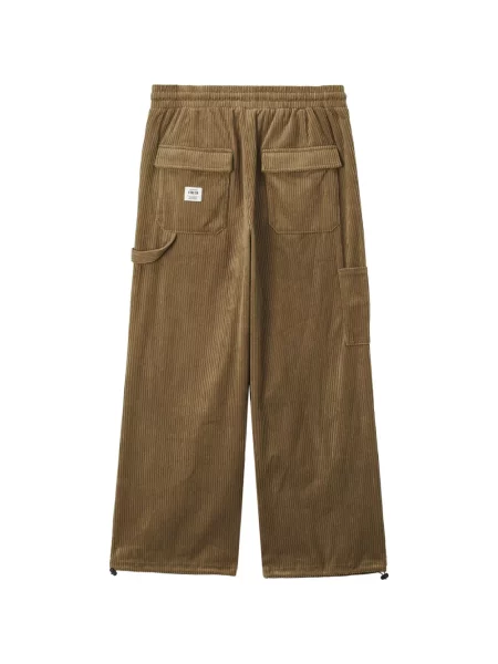Pantaloni Five Cm de catifea cord cu cordon maro