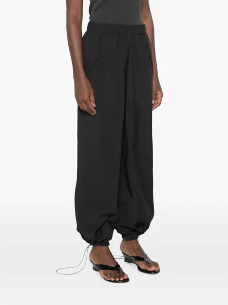 Pantaloni A.m.g. alergare cu cordon negru