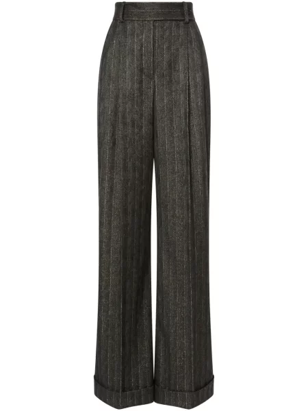 Pantaloni Alberta Ferretti cu dungi gri