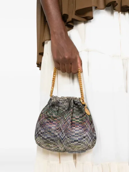 Geantă shopper Missoni cu cordon gri