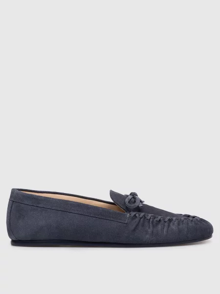 Замшевые мокасины Stuart Weitzman синие
