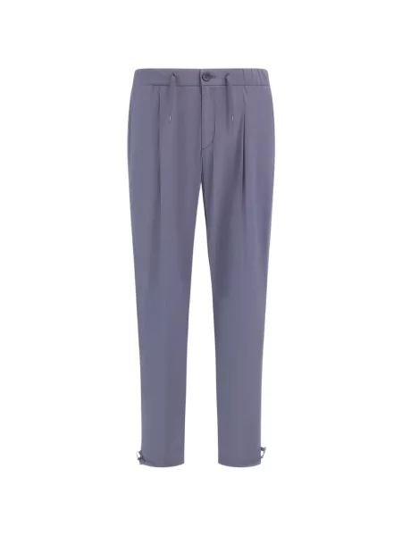 Pantaloni Herno conici albastru