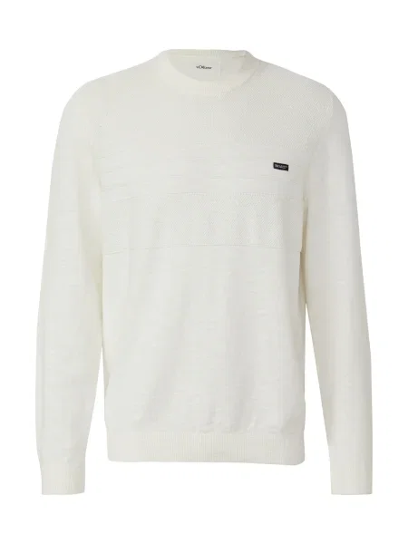 S.Oliver Pulover natural alb