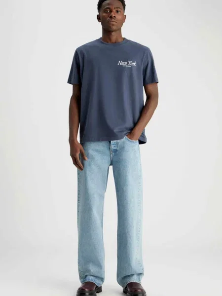 Тениска Calvin Klein Jeans тюркоазено с принт