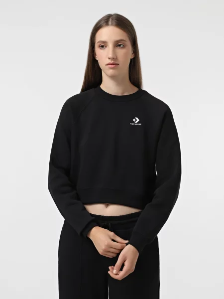 Світшот CONVERSE Star Chevron чорний