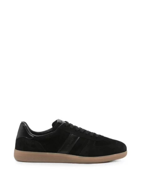 Sneakerși Tom Ford din piele de căprioară negru