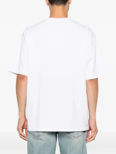 Tricou Won Hundred cu broderie alb