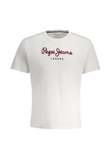 Scurt tricou Pepe Jeans cu imagine alb