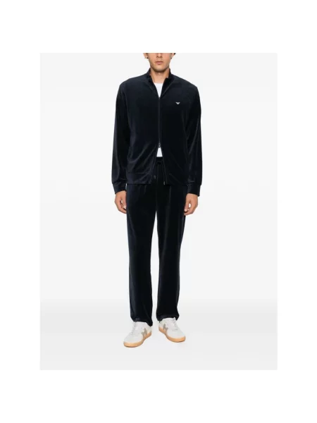 Spodnie dresowe Emporio Armani niebieskie