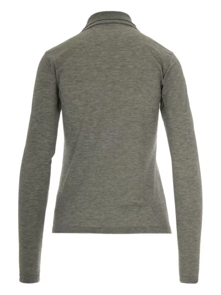 Polo Patrizia Pepe cu broderie gri