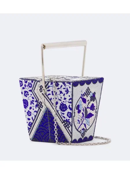 Geantă plic Judith Leiber Couture albastru