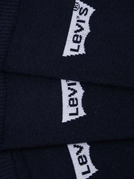 Skarpety z detalami z logo w zestawie 3 szt. Levi's granatowe