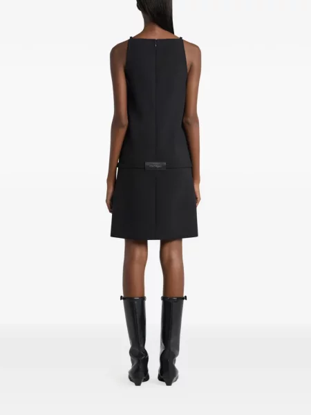 Rochie mini Courreges cu cataramă negru