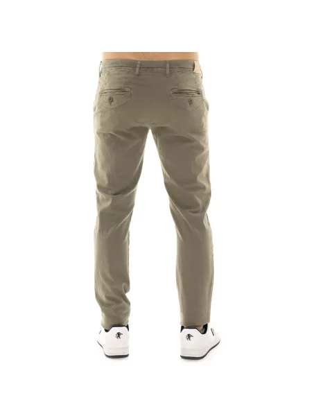 Pantaloni chino Leone 1947 verde