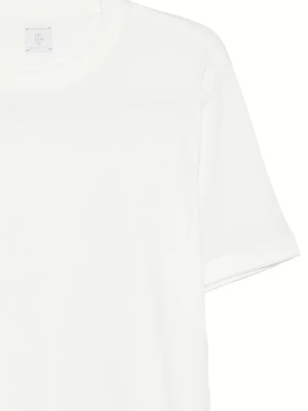 Tricou Eleventy cu decolteu rotund alb