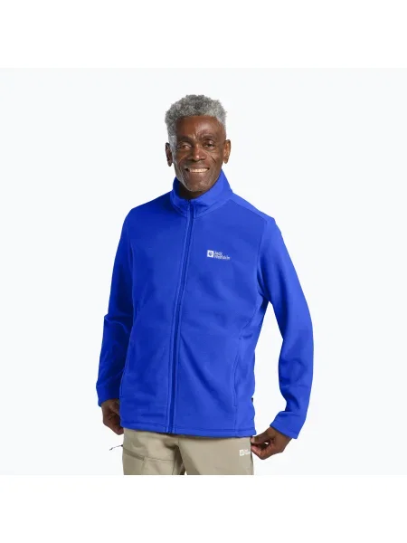 Tricou fleece Jack Wolfskin Taunus Fz pentru bărbați vibrant albastru