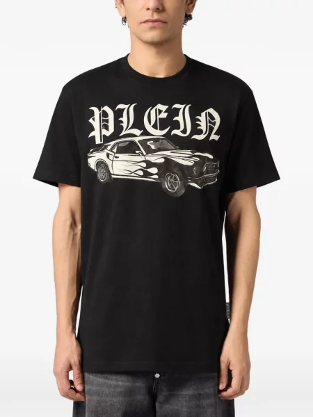 Tricou Philipp Plein cu imagine negru