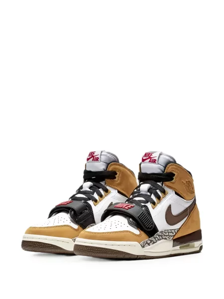 Sneakerși Jordan cu bretele alb