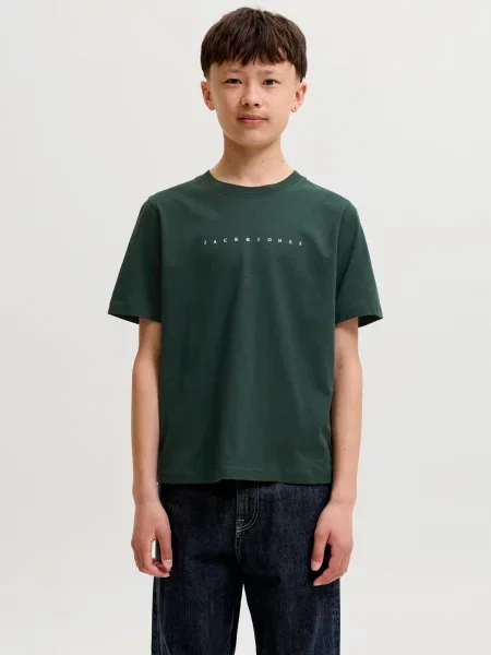 Jack & Jones Junior Tricou JJEStar închis verde