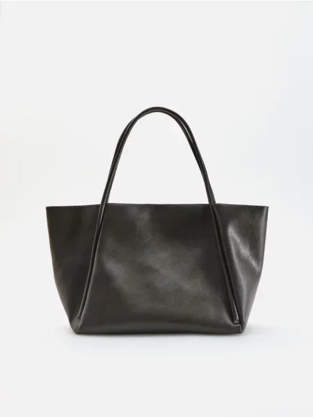 Reserved Geantă shopper maro-închis maro