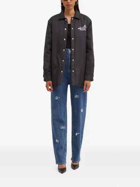 Geacă de blugi Moschino Jeans negru