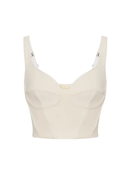 Top Elisabetta Franchi biznesowy beżowy