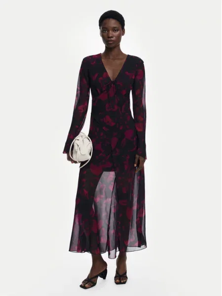 Коктейльное платье Desigual бордовое