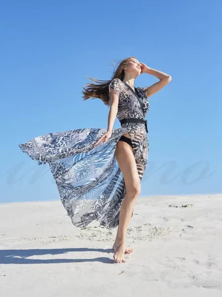 Женский пляжный халат