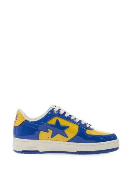 Sneakerși A Bathing Ape® din piele de lac albastru