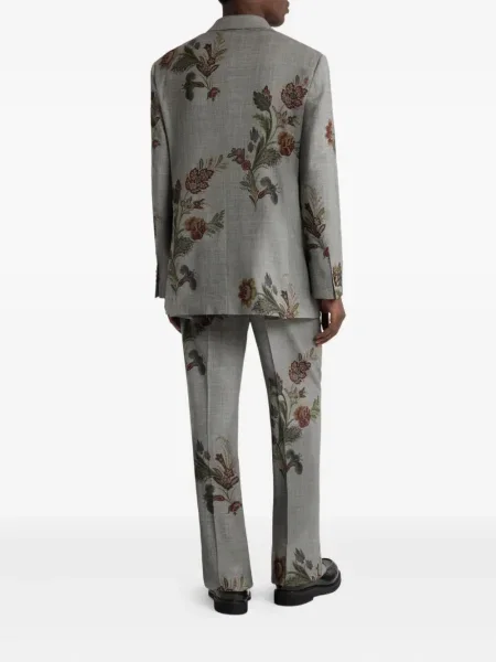 Geacă Etro cu model floral cu imagine gri
