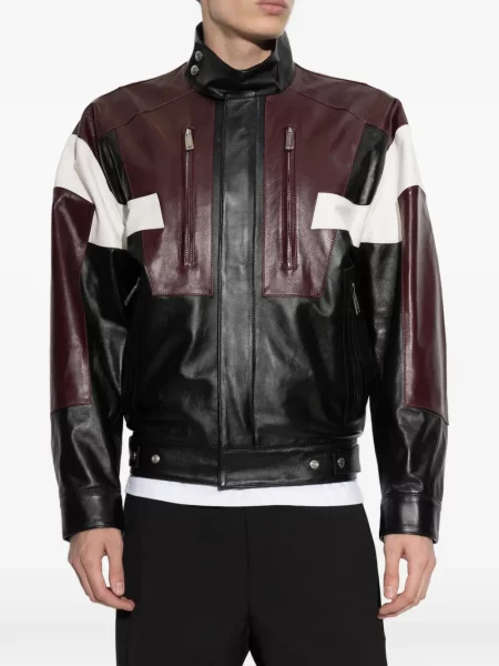 Gulerat geanta de piele Dsquared2 negru