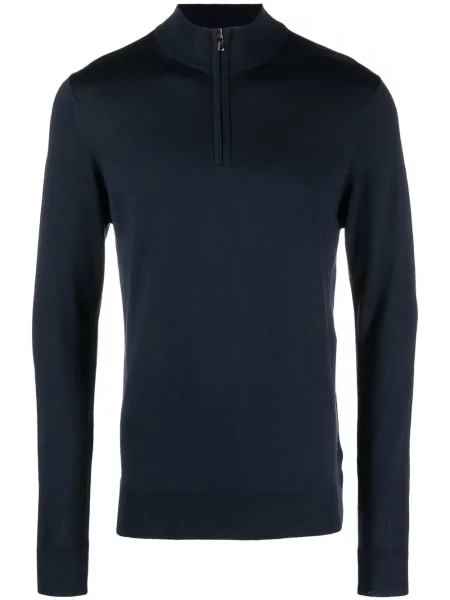 Pulover Sunspel lung albastru