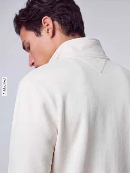 Sweter Tommy Hilfiger z logo biały