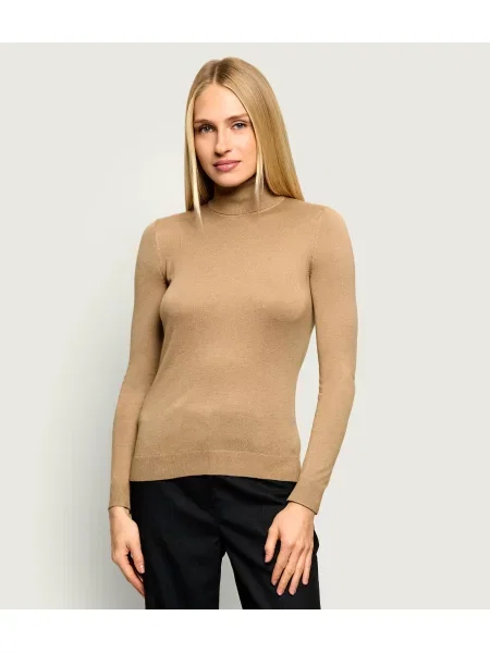 Pulover Lauren Ralph Lauren de mătase bej